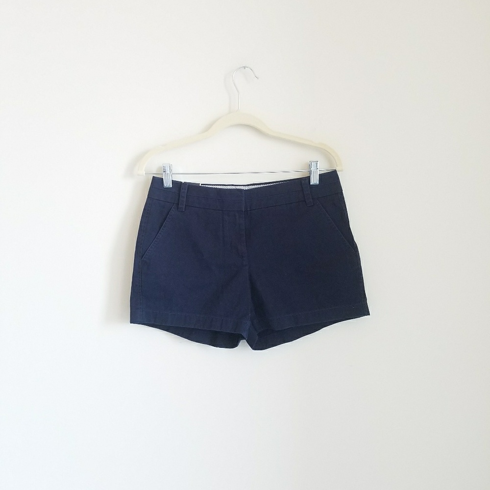 J. Crew navy chino shorts, NWOT
